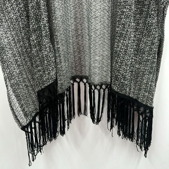 Guess Knit Fringed Cardigan Sweater Large - Picture 3 of 7